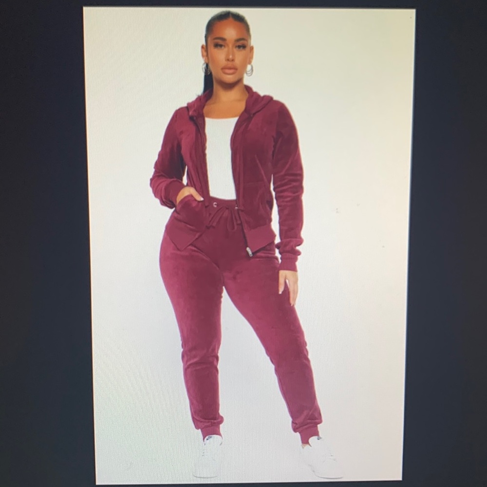 NWT original trendsetter velour set